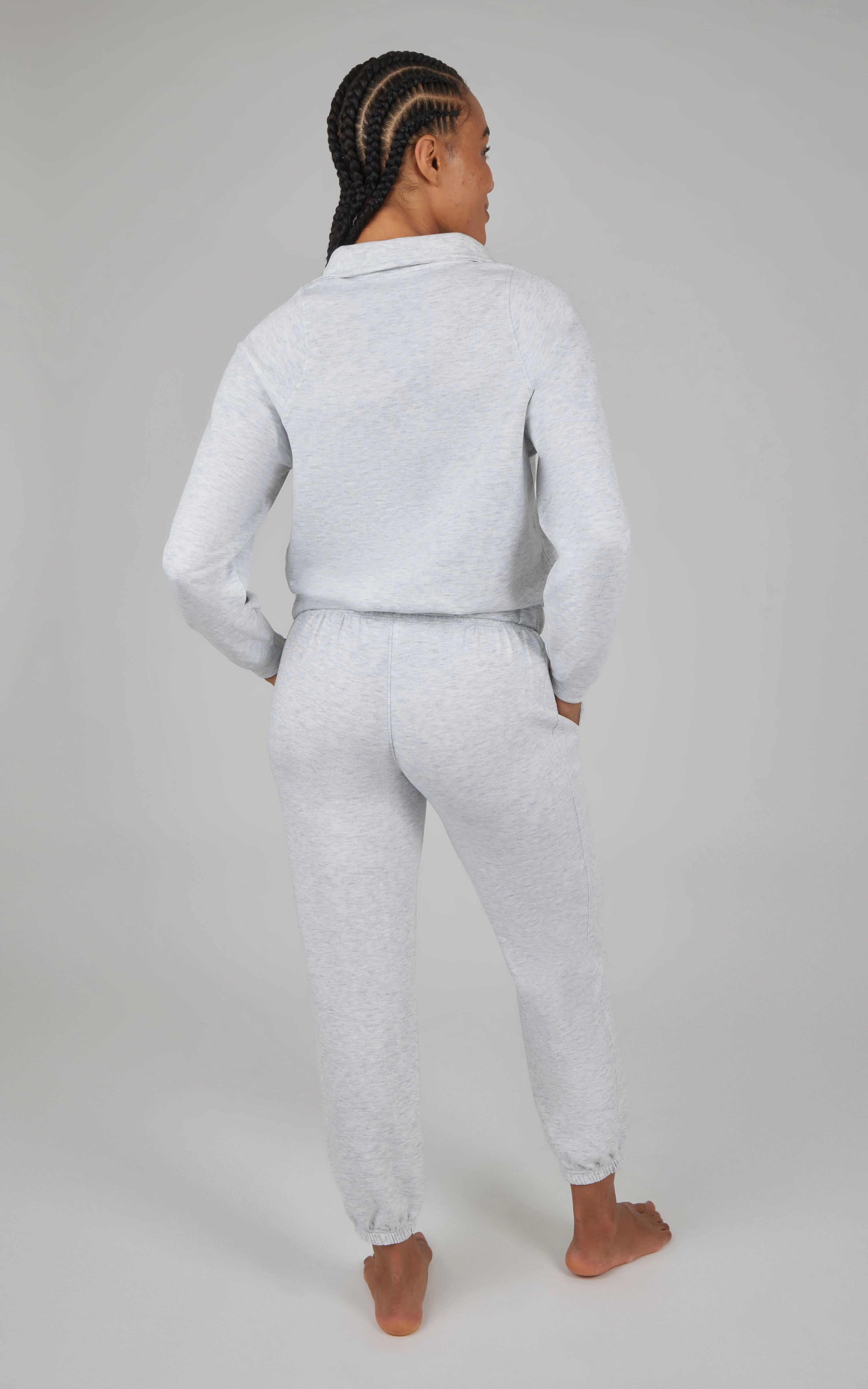 2 PC Softlite Half Zip Pullover and Jogger Set