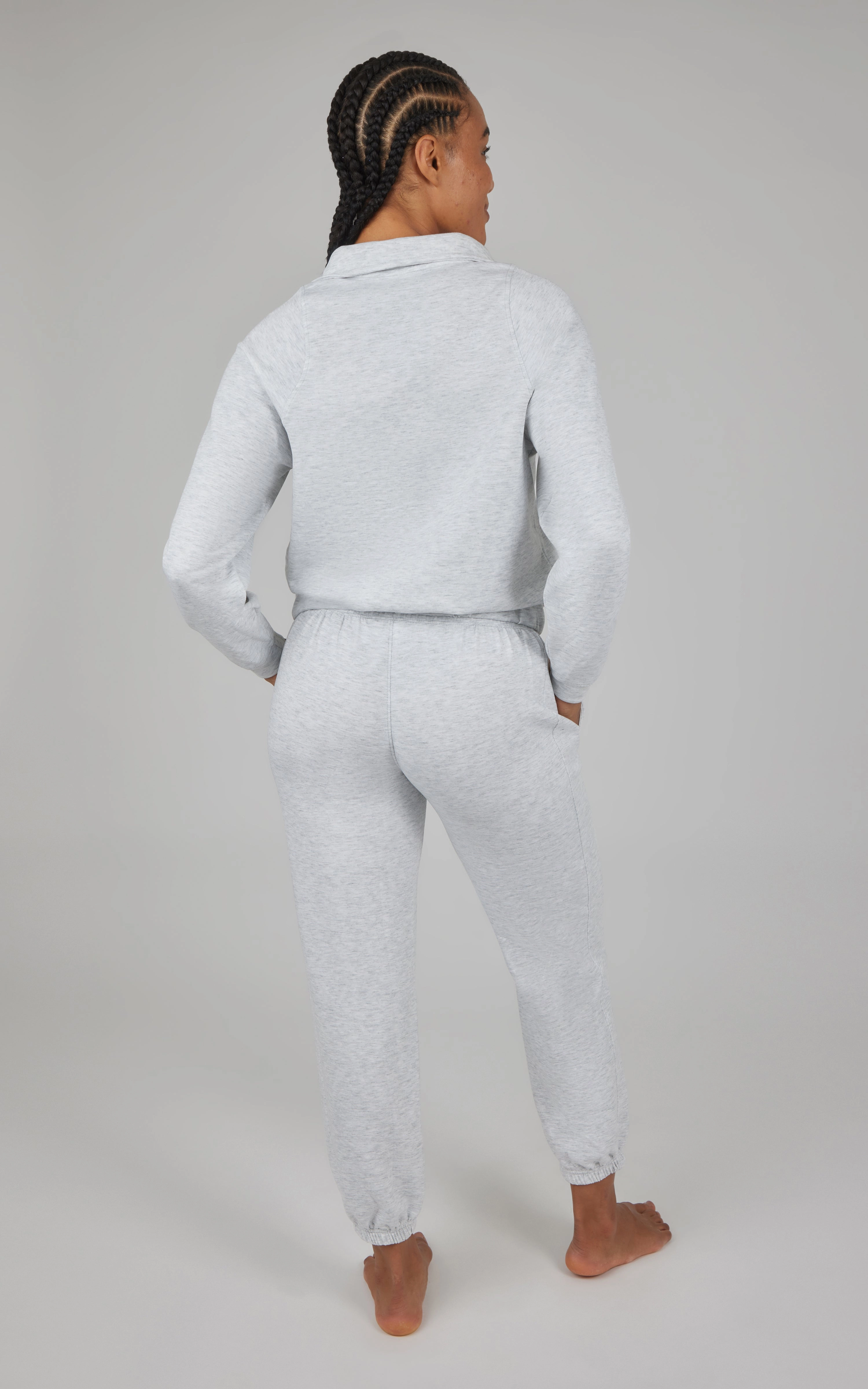 2 PC Softlite Half Zip Pullover and Jogger Set