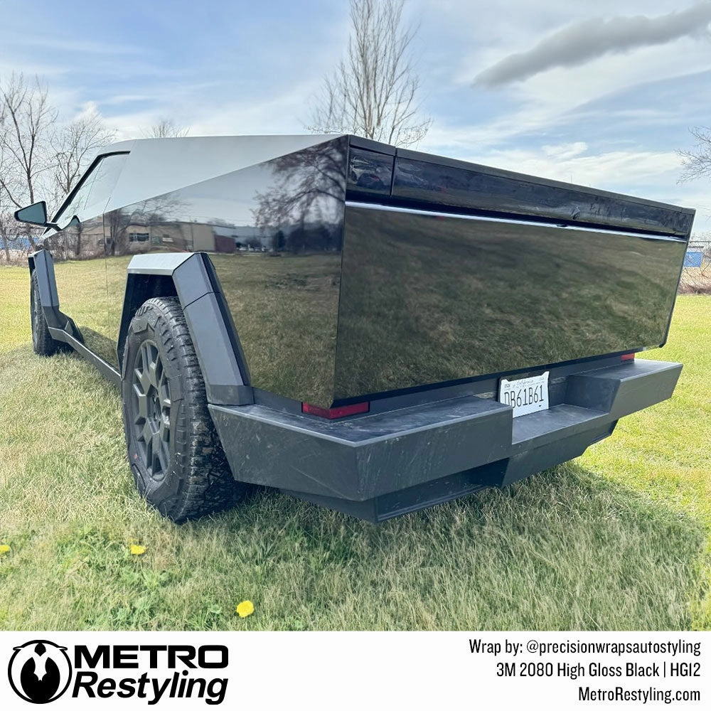 3M 2080 High Gloss Black Vinyl Wrap | HG12