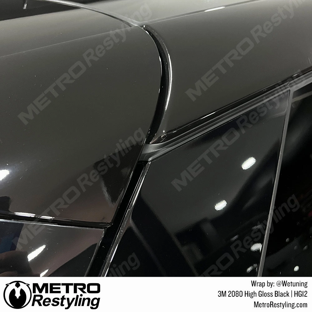 3M 2080 High Gloss Black Vinyl Wrap | HG12