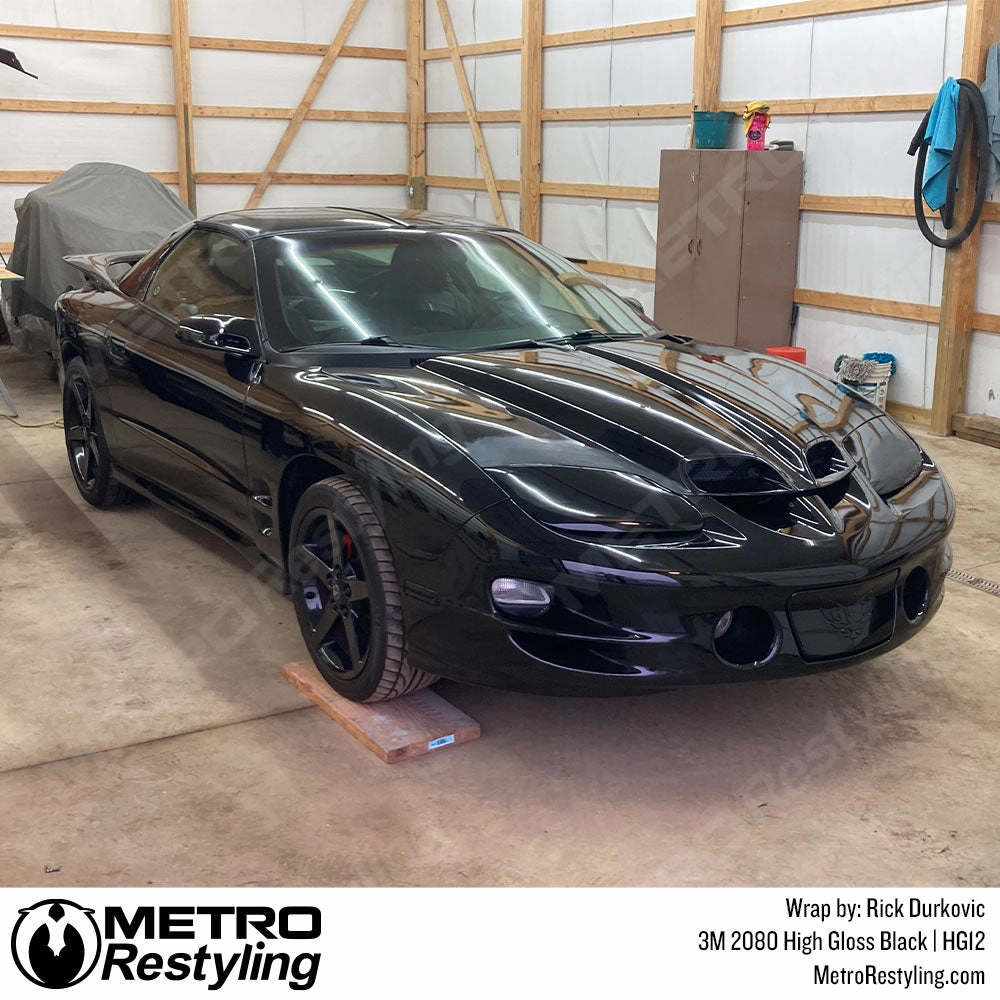 3M 2080 High Gloss Black Vinyl Wrap | HG12