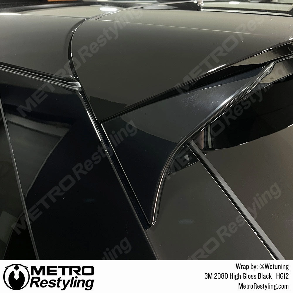 3M 2080 High Gloss Black Vinyl Wrap | HG12