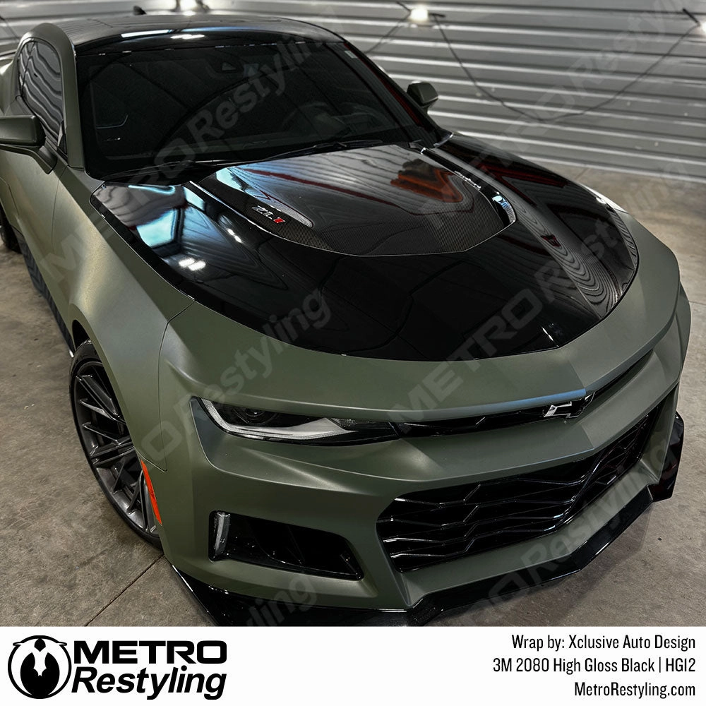 3M 2080 High Gloss Black Vinyl Wrap | HG12
