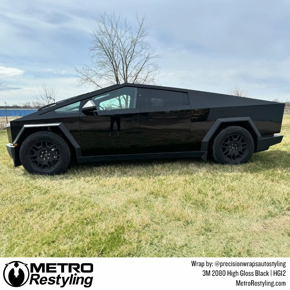 3M 2080 High Gloss Black Vinyl Wrap | HG12