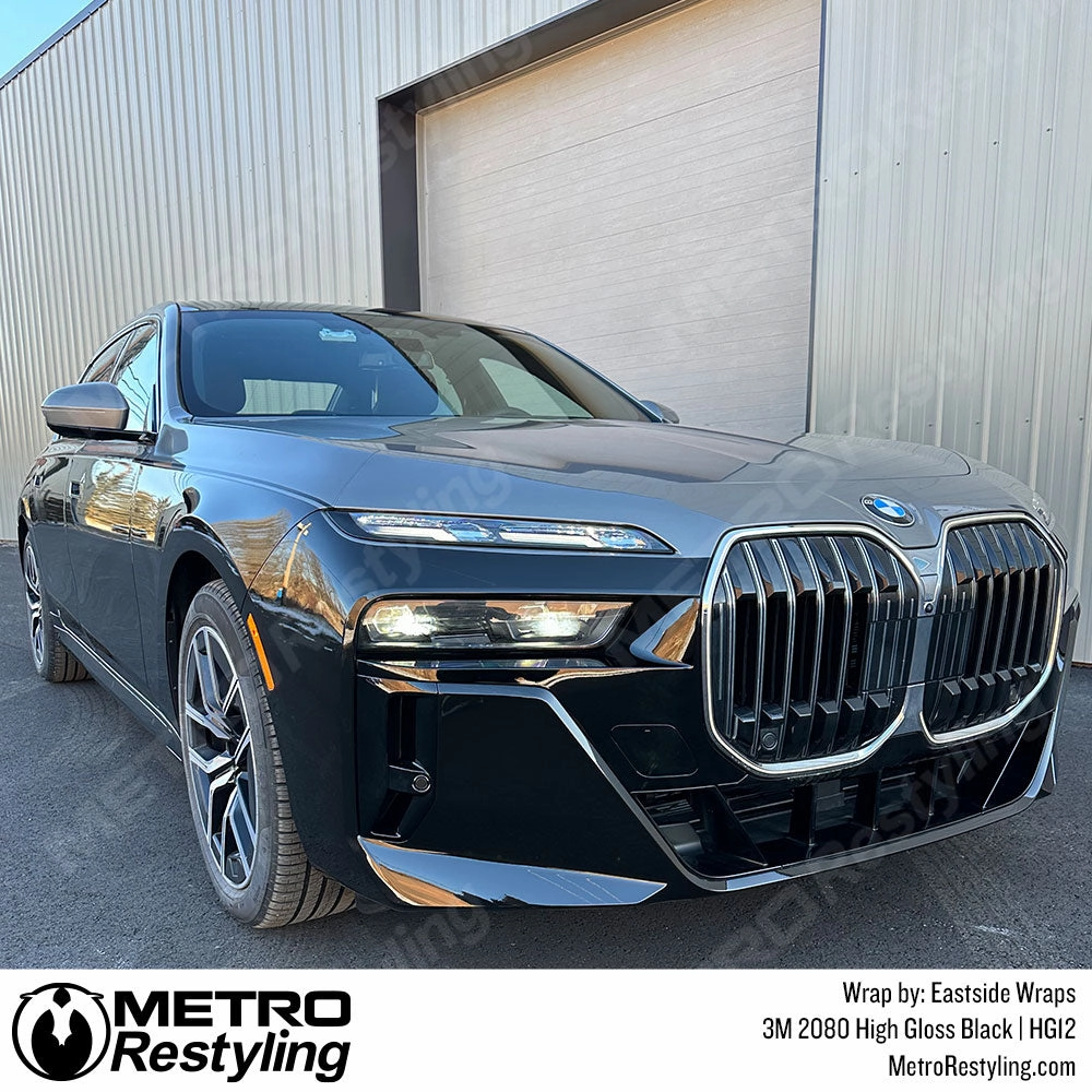 3M 2080 High Gloss Black Vinyl Wrap | HG12