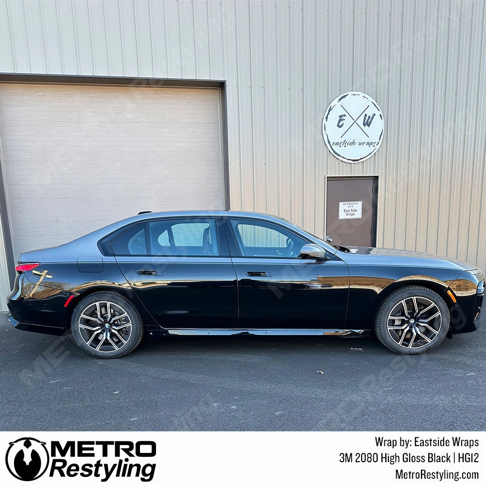 3M 2080 High Gloss Black Vinyl Wrap | HG12