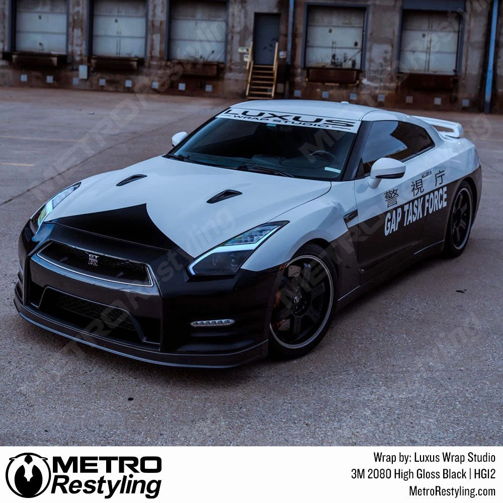3M 2080 High Gloss Black Vinyl Wrap | HG12