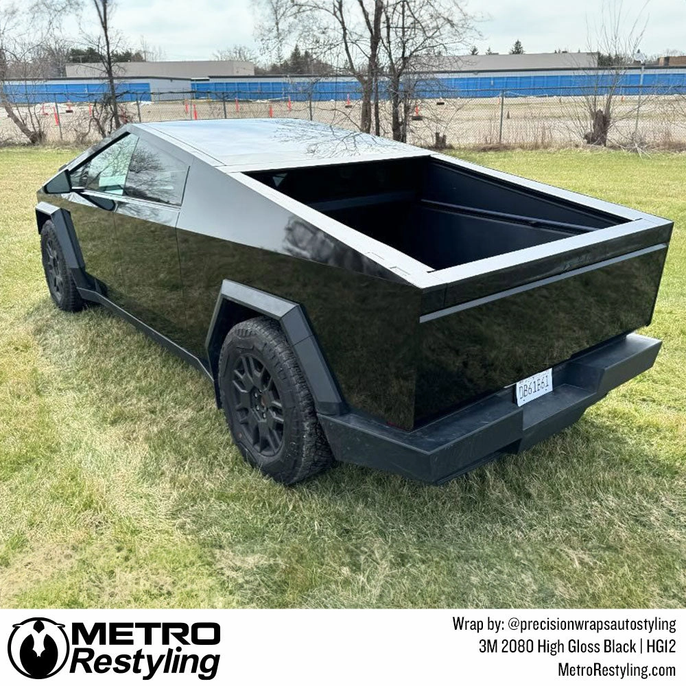 3M 2080 High Gloss Black Vinyl Wrap | HG12