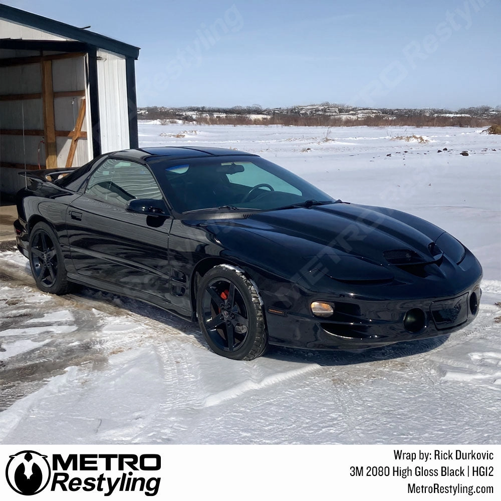 3M 2080 High Gloss Black Vinyl Wrap | HG12