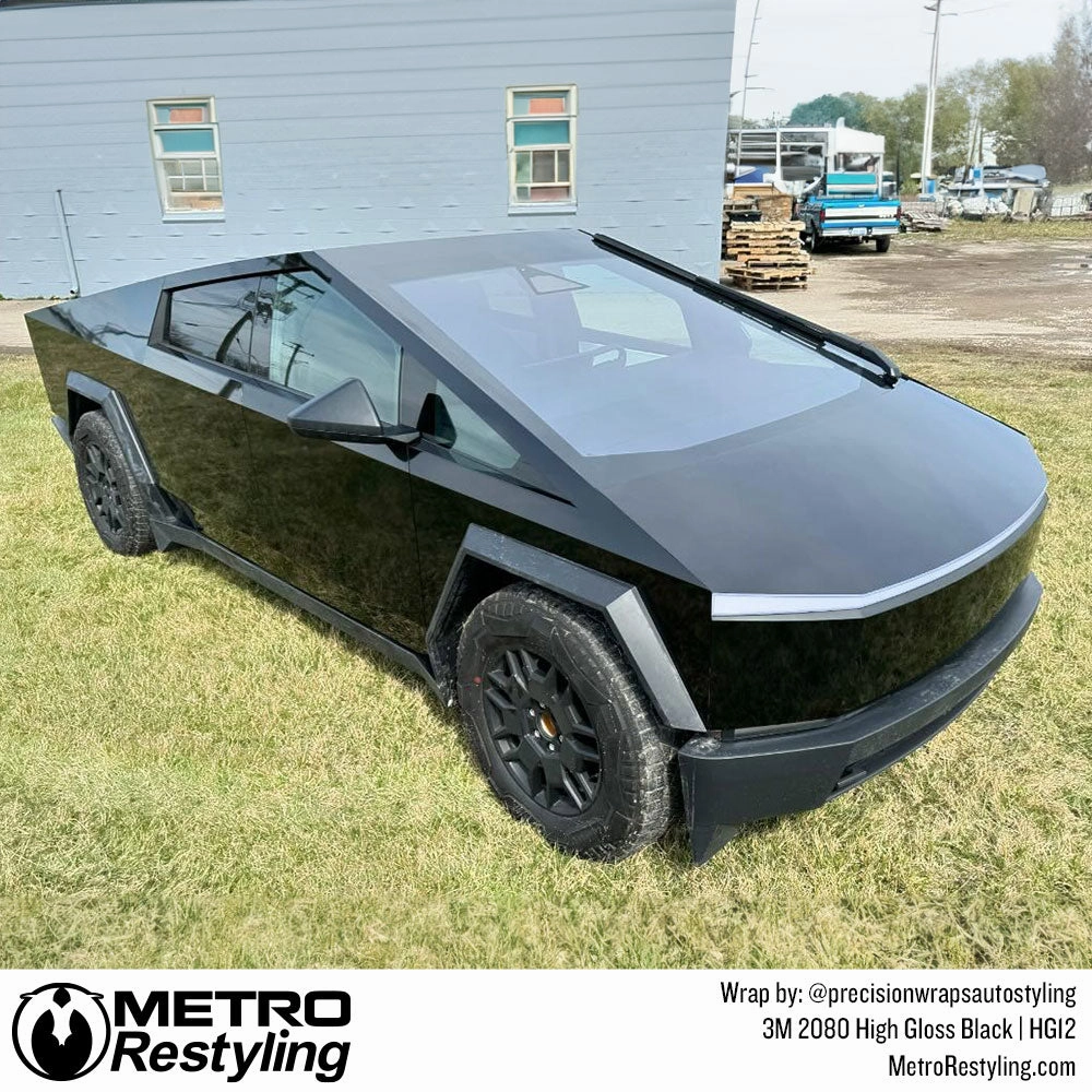3M 2080 High Gloss Black Vinyl Wrap | HG12