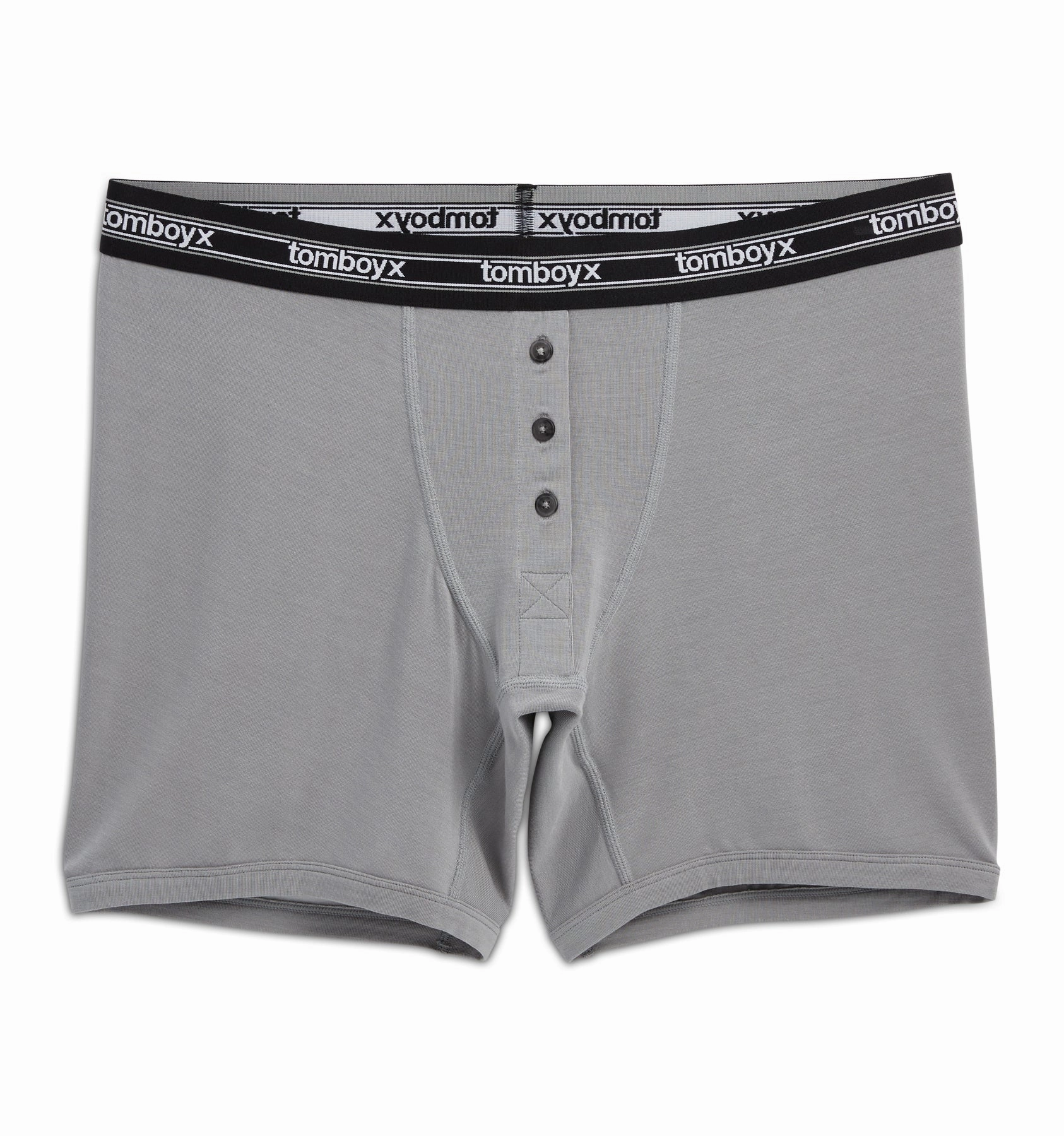 6" Fly Boxer Briefs - TENCEL™  Modal Ultimate Gray