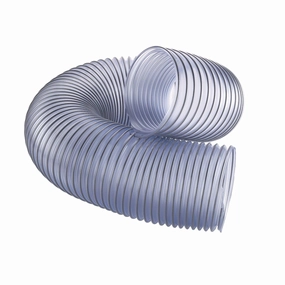 6" x 5' Flexadux PV Dust Collection Hose - Clear