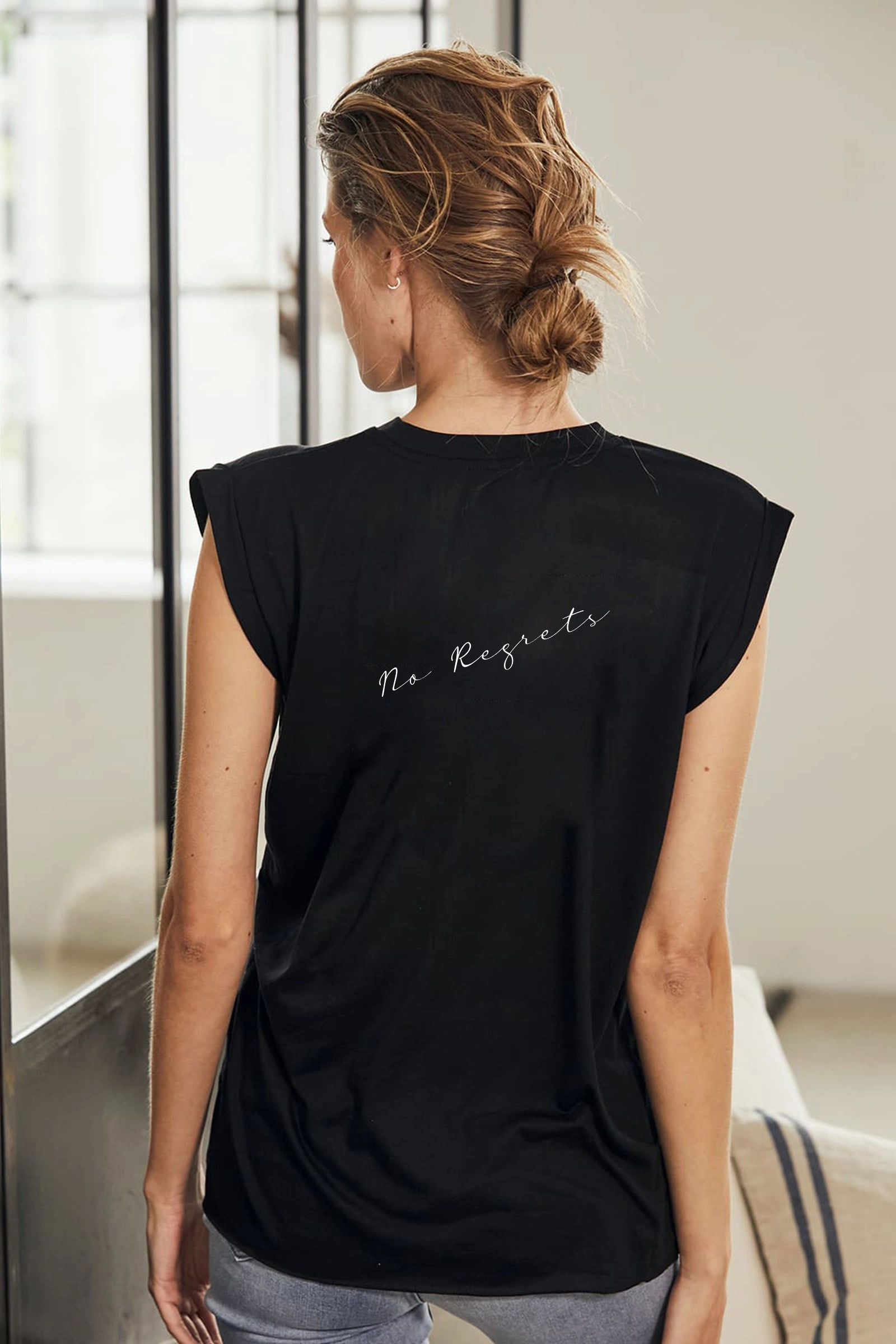 "No Regrets" Roll Tee