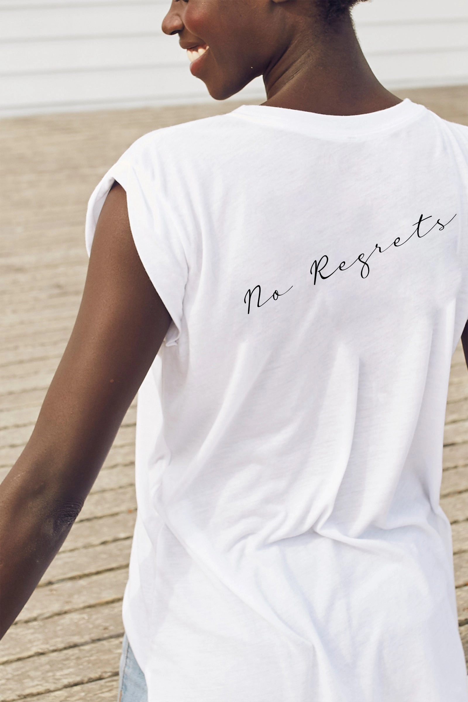 "No Regrets" Roll Tee