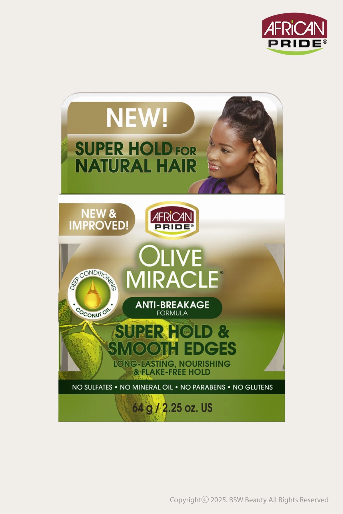 AFRICAN PRIDE OLIVE MIRACLE EDGE 2.25oz