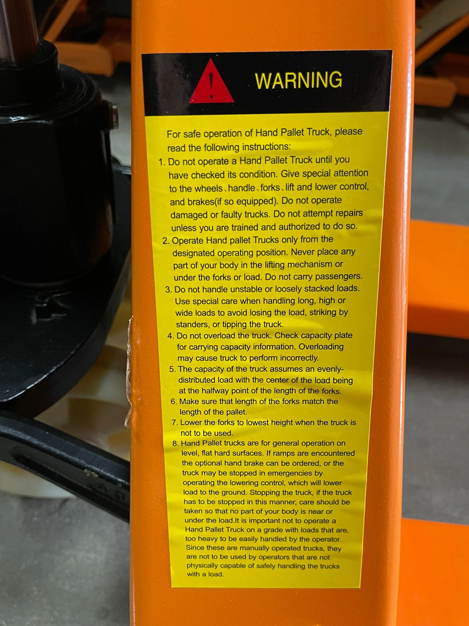 Aiko 3T 550*1150*85MM CBY series Double Nylon Yellow Hand Pallet Truck| Model: PT-CBY3N-550-2