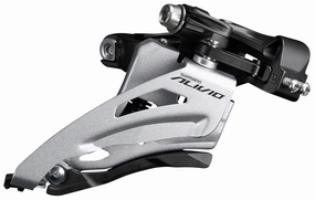 Alivio FD-M3120-M-B Front Derailleur - 2x9-Speed Side Swing Front Pull 34.9/31.8/28.6mm Clamp Band 36t Max