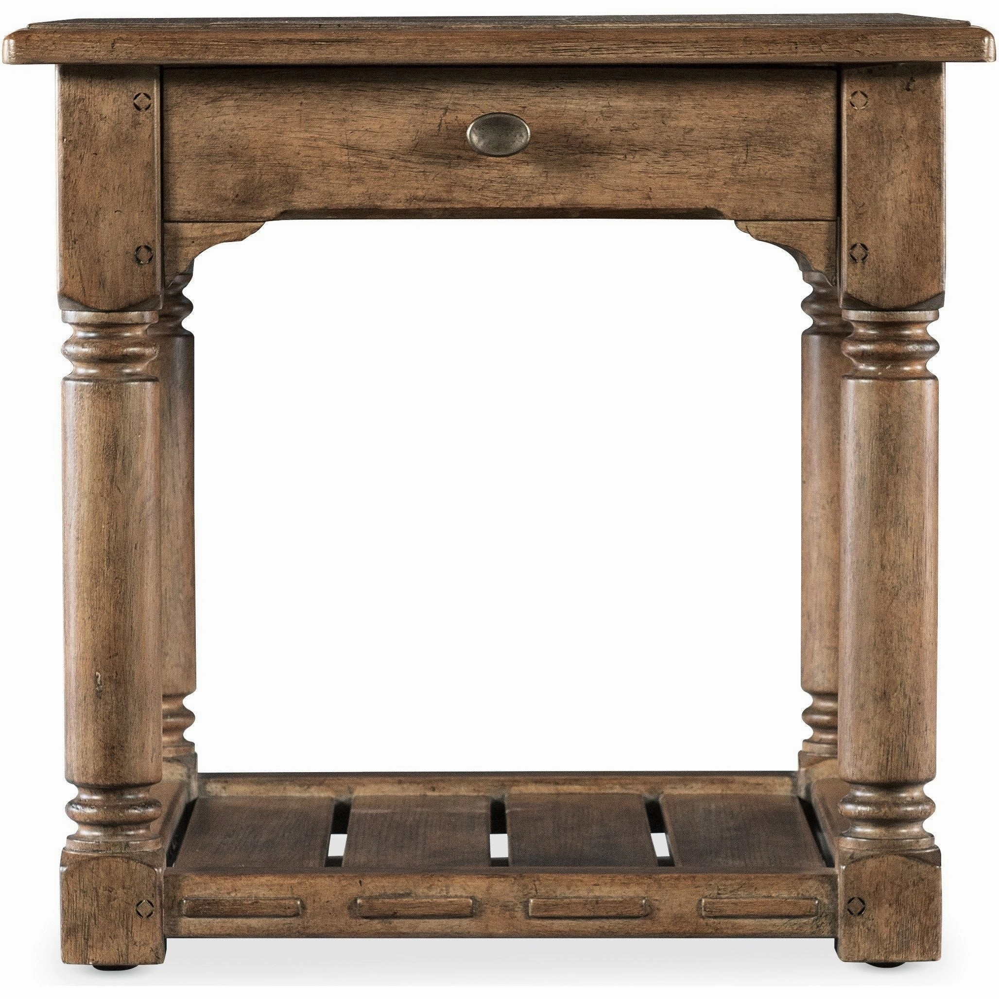 Americana End Table - Medium Wood