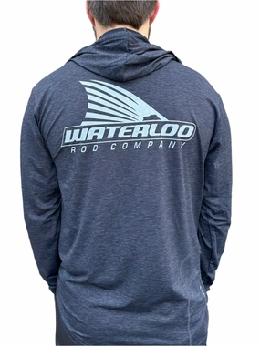 Anetik Men's Charcoal Heathered Low Pro Hoody - Tails Up Logo