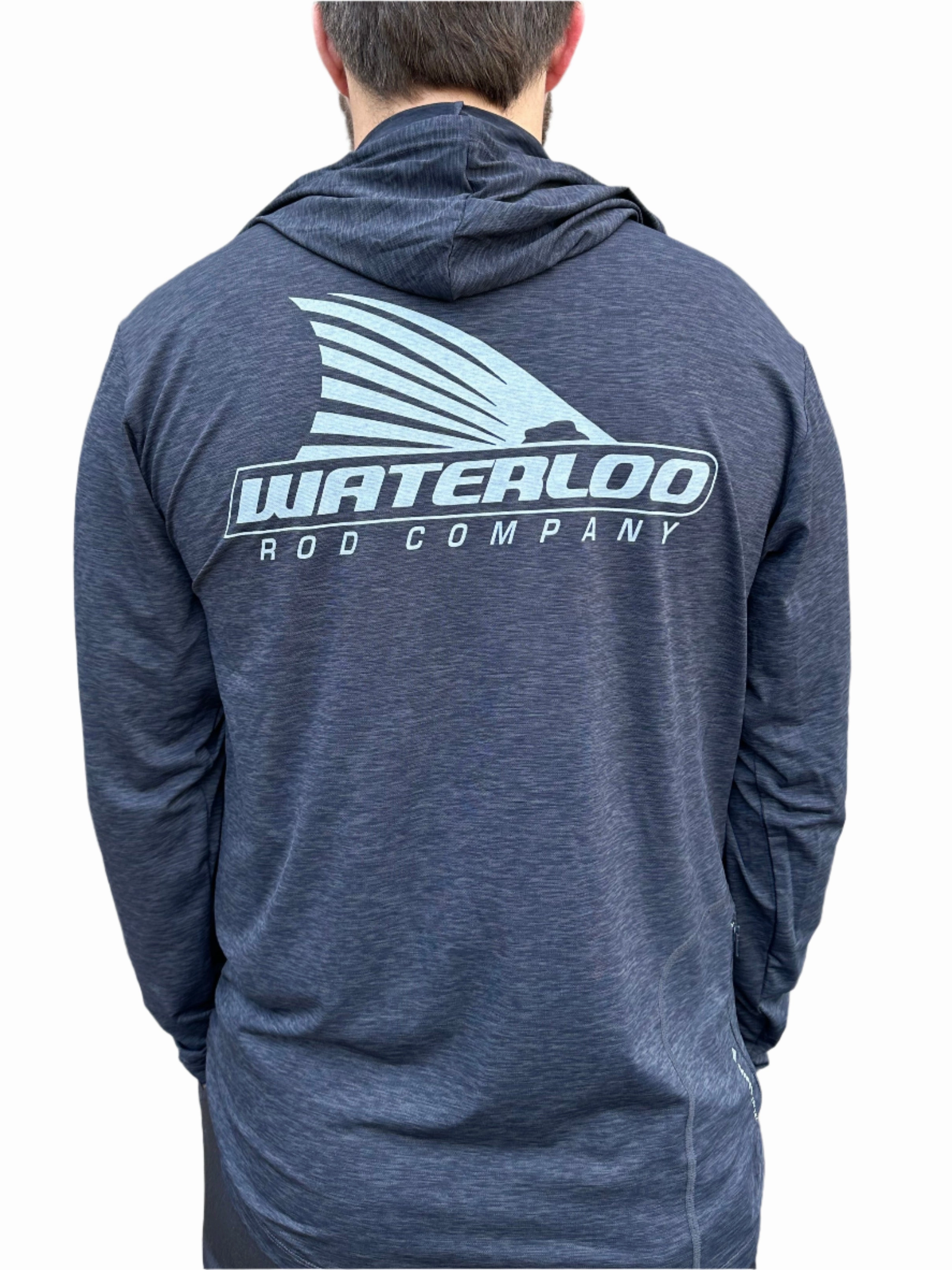 Anetik Men's Charcoal Heathered Low Pro Hoody - Tails Up Logo