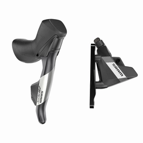 Apex AXS eTap Shift/Brake Lever Hydraulic Disc Brake Caliper - Right/Rear 12-Speed Flat Mount 20mm Offset BLK D1