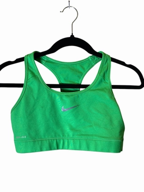 Athletic Bra By Nike In Green, Size: M