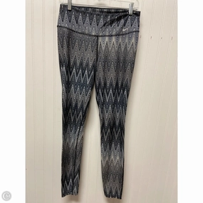 Athletic Leggings By Nike In Black & Cream, Size: M