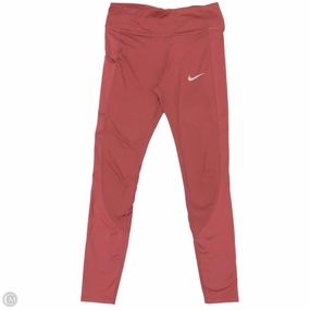 Athletic Leggings By Nike In Red, Size: S