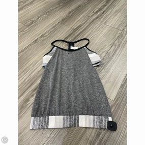 Athletic Tank Top By Nike In Black & Grey, Size: Xl