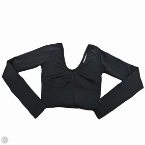 Athletic Top Long Sleeve Crewneck By Nike In Black, Size: M