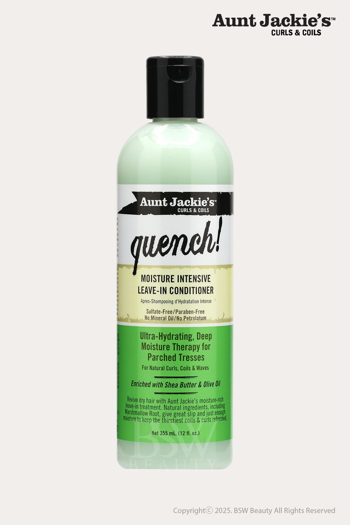AUNT JACKIES QUENCH! MOISTURE INTENSIVE LEAVE-IN CONDITIONER 12oz