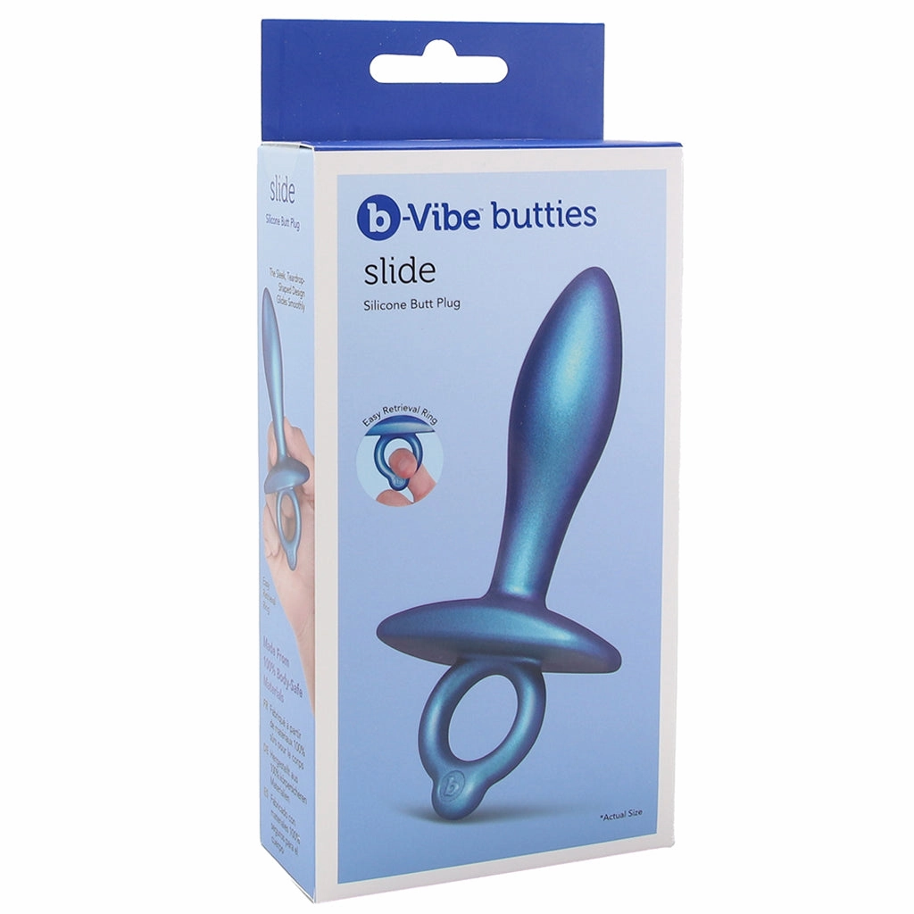 b-Vibe Butties Slide Silicone Butt Plug