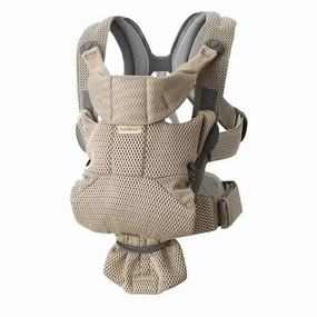BabyBjorn Baby Carrier Free, 3D Mesh, Grey beige
