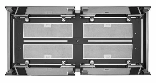 Best Range Hoods CC34IQT63SB Cirrus Grande 63 Inch 1200 Cfm Brushed Stainless Steel Ceiling Mounted Range Hood With Led Light