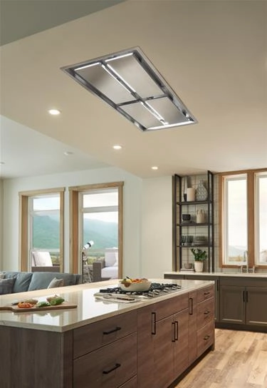 Best Range Hoods CC34IQT63SB Cirrus Grande 63 Inch 1200 Cfm Brushed Stainless Steel Ceiling Mounted Range Hood With Led Light