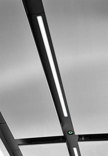 Best Range Hoods CC34IQT63SB Cirrus Grande 63 Inch 1200 Cfm Brushed Stainless Steel Ceiling Mounted Range Hood With Led Light