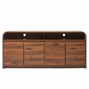 Better Homes & Gardens BHS436249972008 Juliet Curved TV Stand For TVs up to 75", Walnut Finish