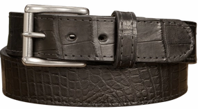 Black American Alligator Max Thickness Belt