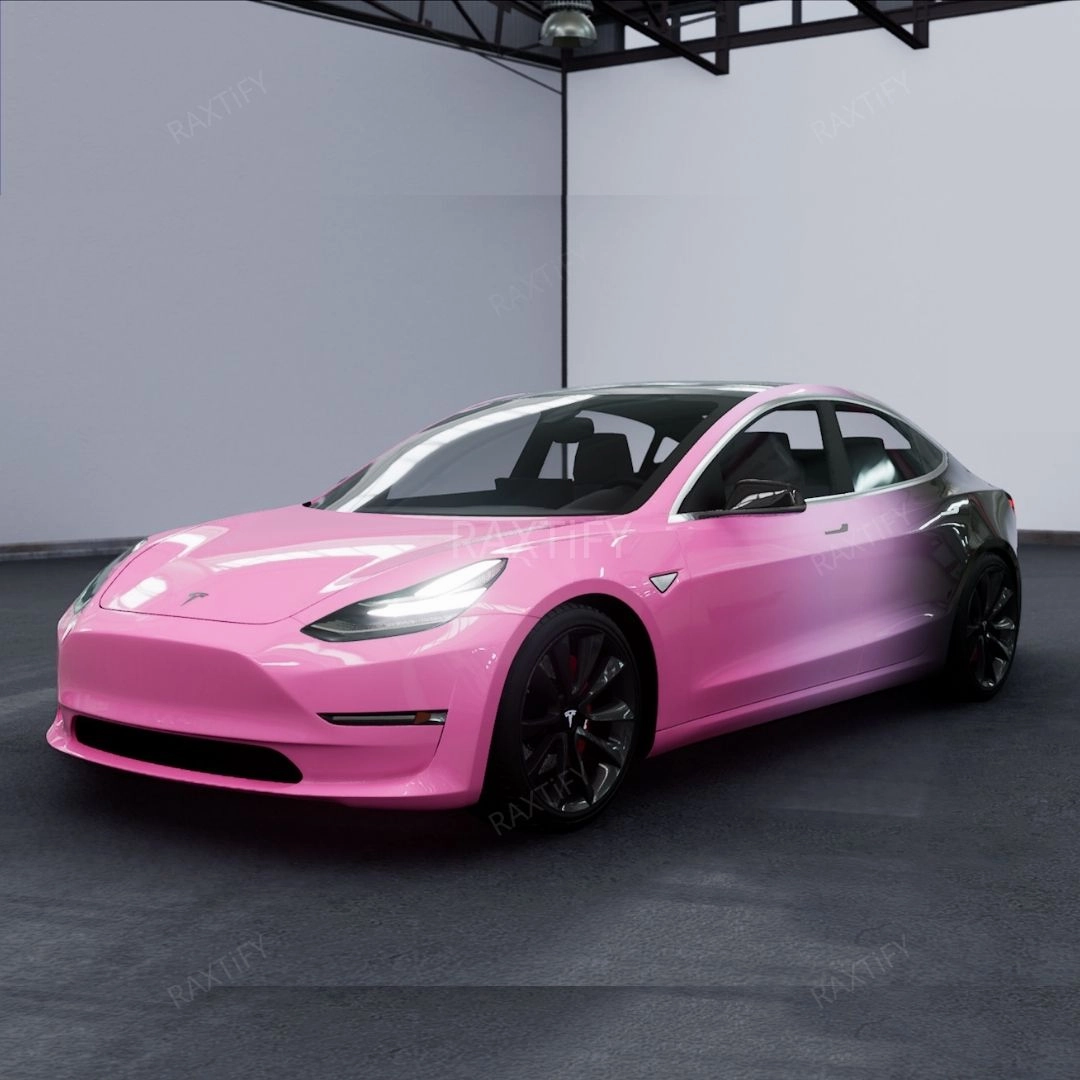 Black Pink Custom Gradient Vinyl Wrap