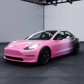 Black Pink Custom Gradient Vinyl Wrap
