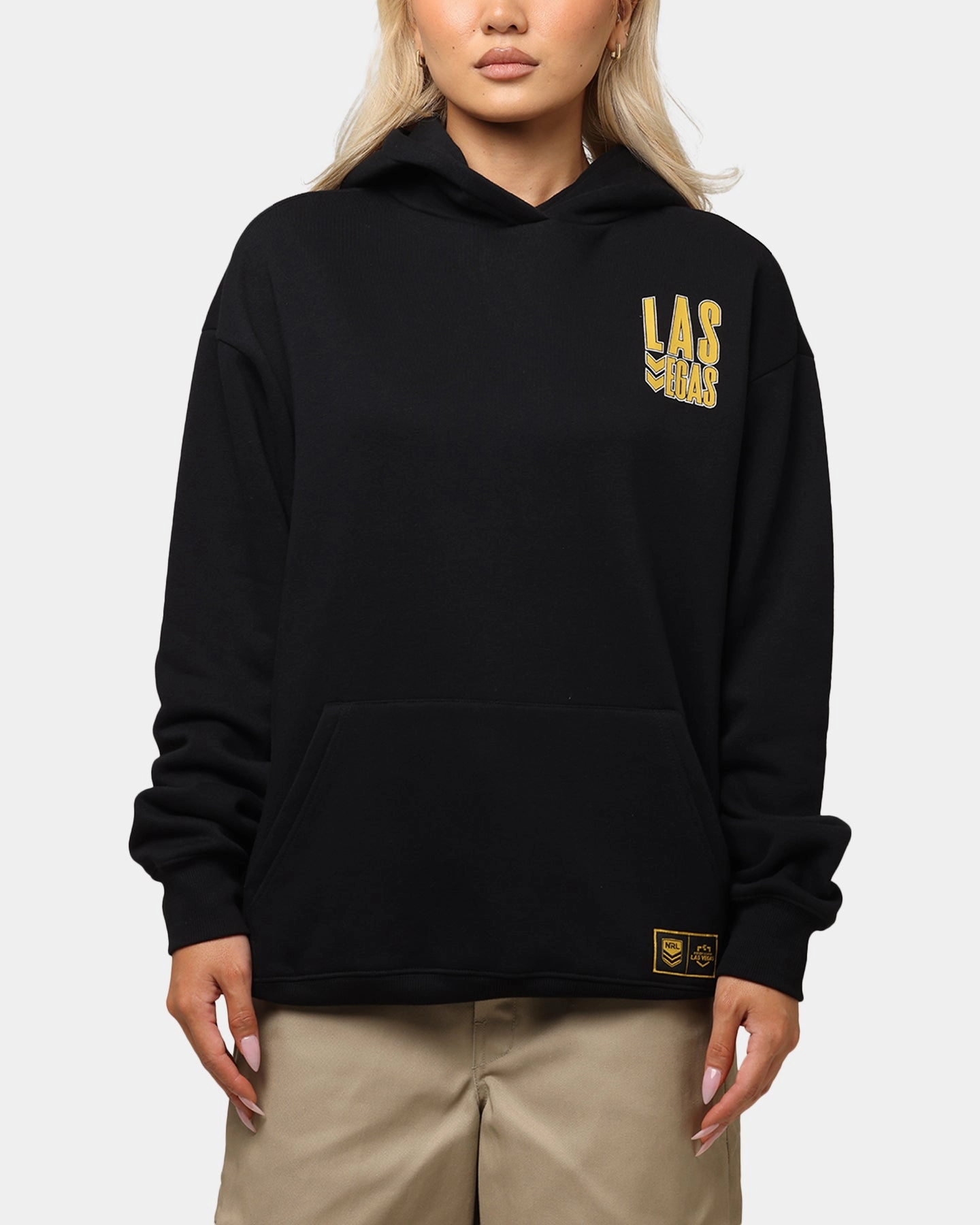 Bleacher Athletic NRL 2025 Las Vegas Round Hoodie Black