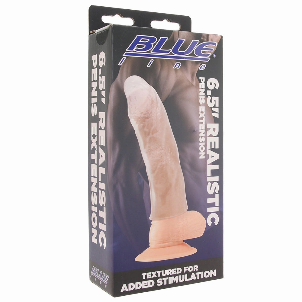Blue Line 6.5 Inch Realistic Penis Extension Sleeve