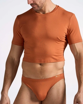 Body Bamboo Crop Tee - Burnt Sienna
