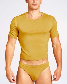 Body Bamboo Crop Tee - Gold