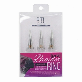 BTL Professional Pro Braider Hair Parting & Sectioning Ring 3pcs
