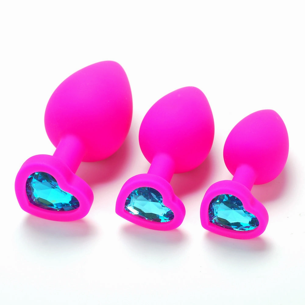 Butt Plug - Medium Silicone Heart Anal Plug - (3 Color Options)