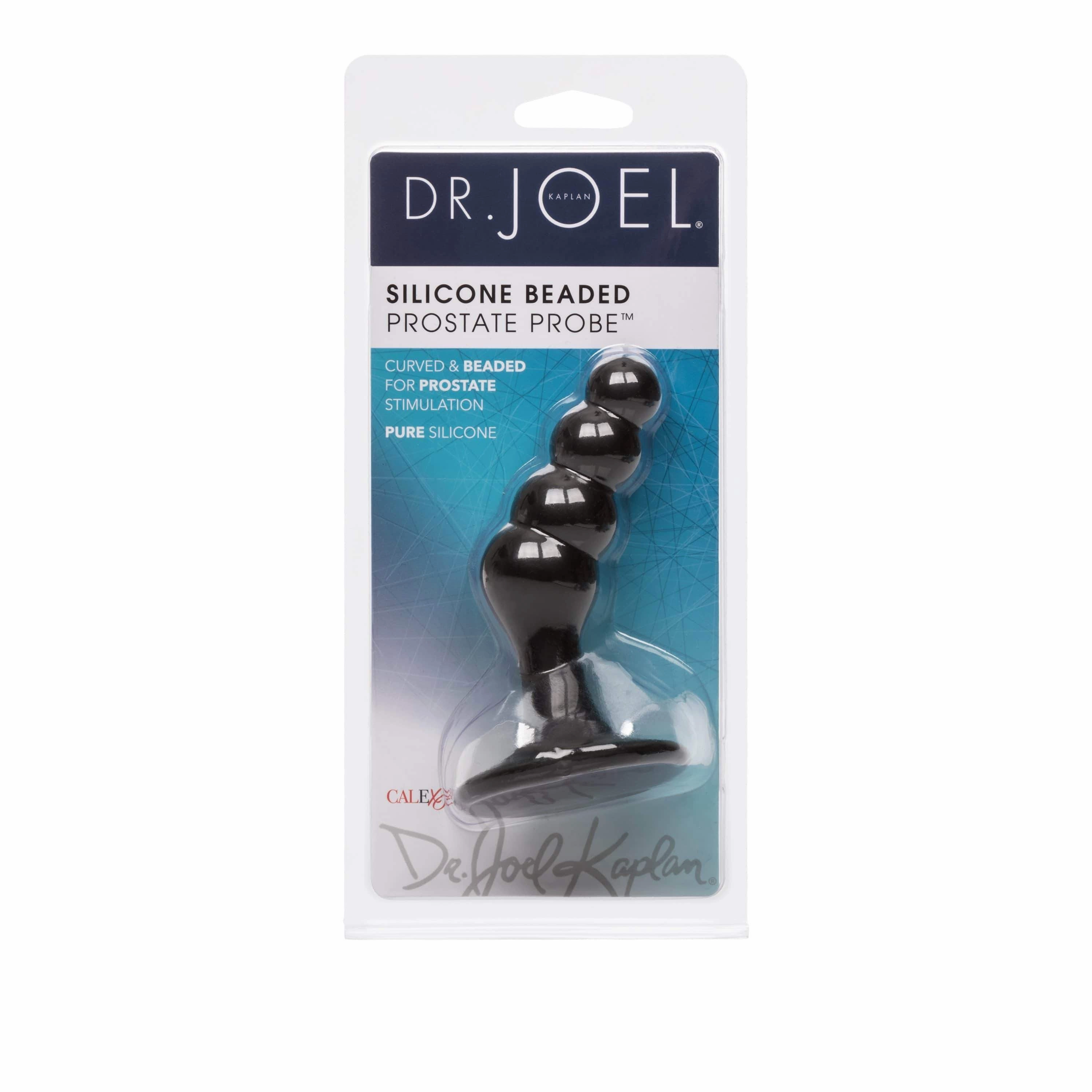 California Exotics - Dr Joel Kaplan Silicone Beaded Prostate Probe Anal Beads (Black)