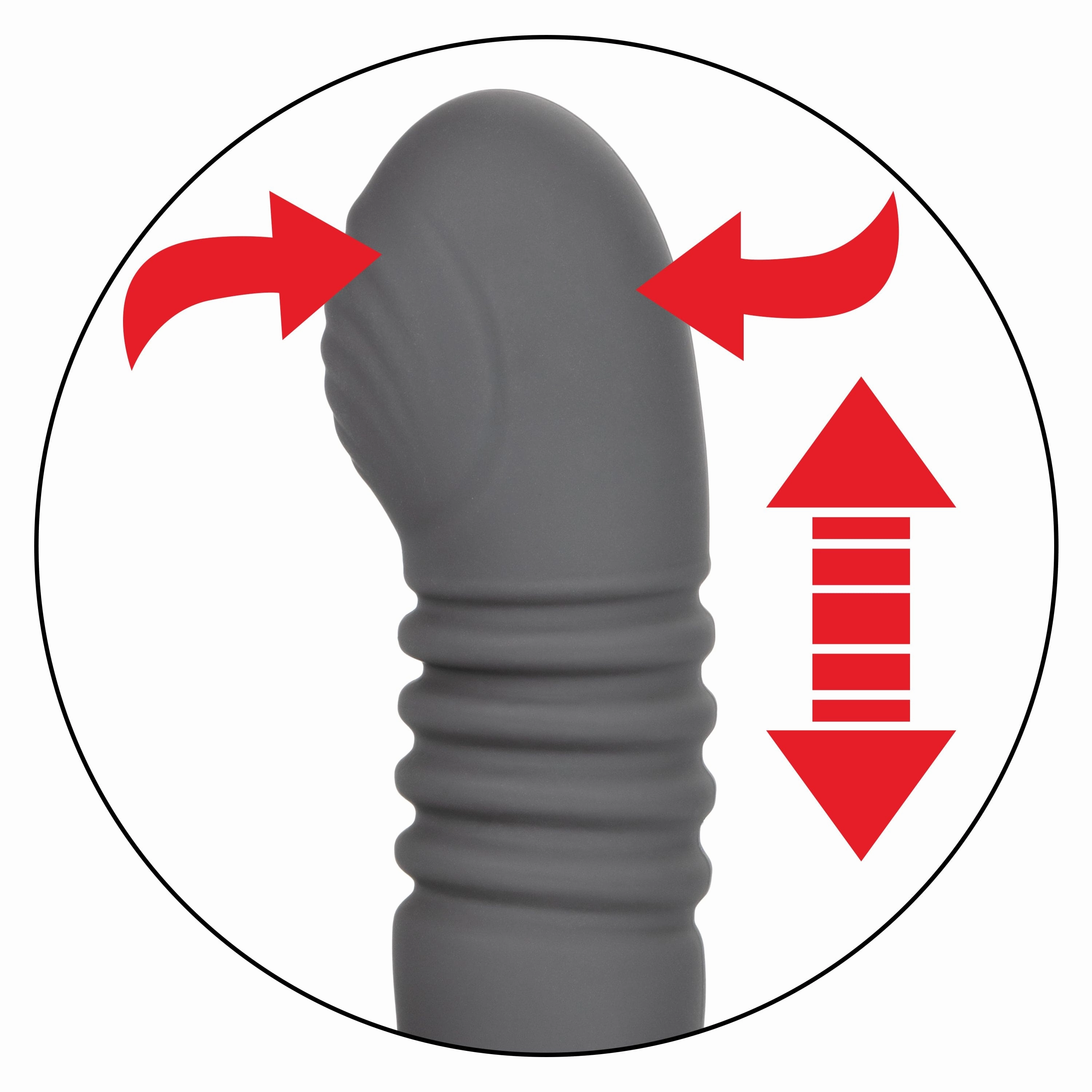 California Exotics - Eclipse Wristband Remote Thrusting Rotator Probe Anal Plug (Black)