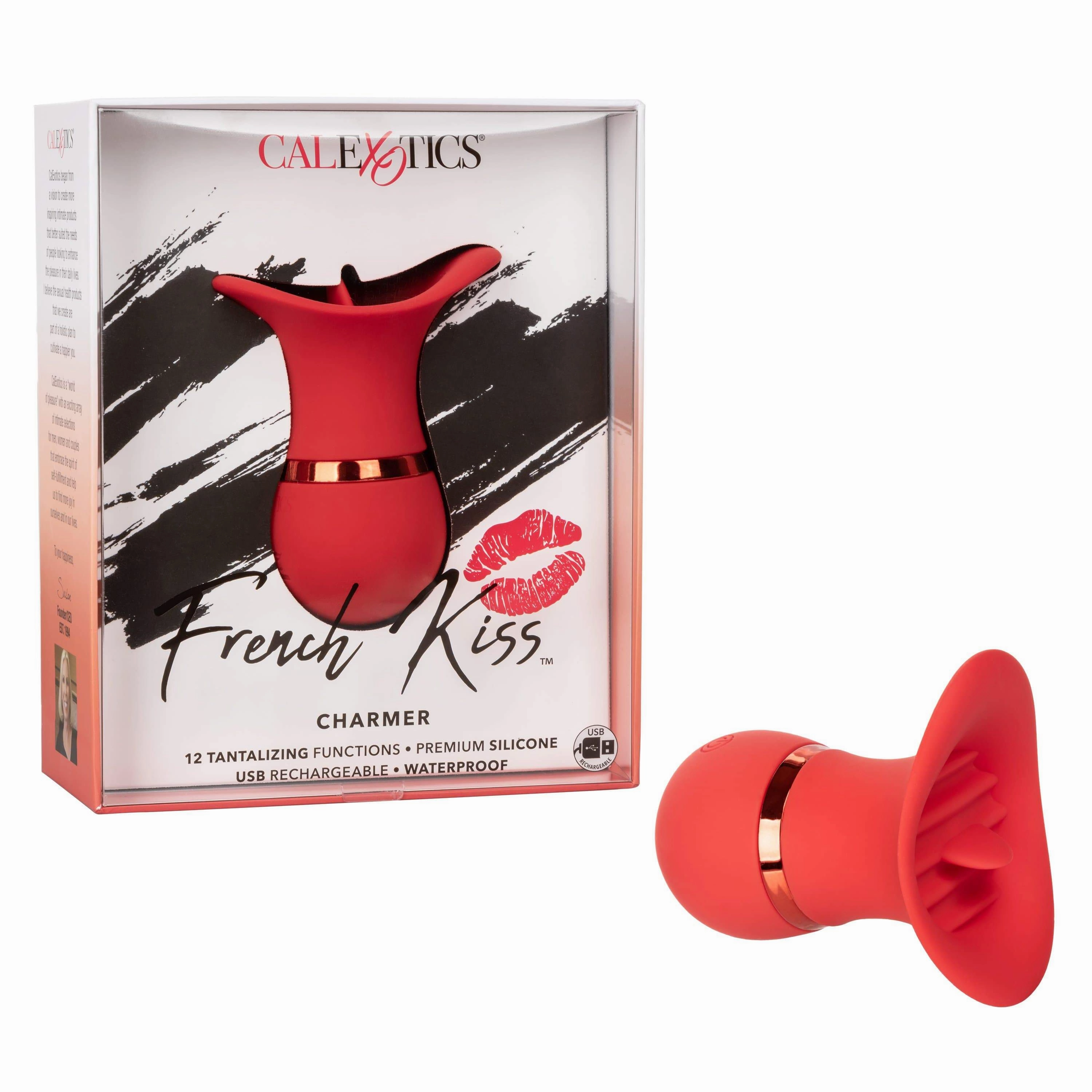 California Exotics - French Kiss Charmer Clit Massager (Red)