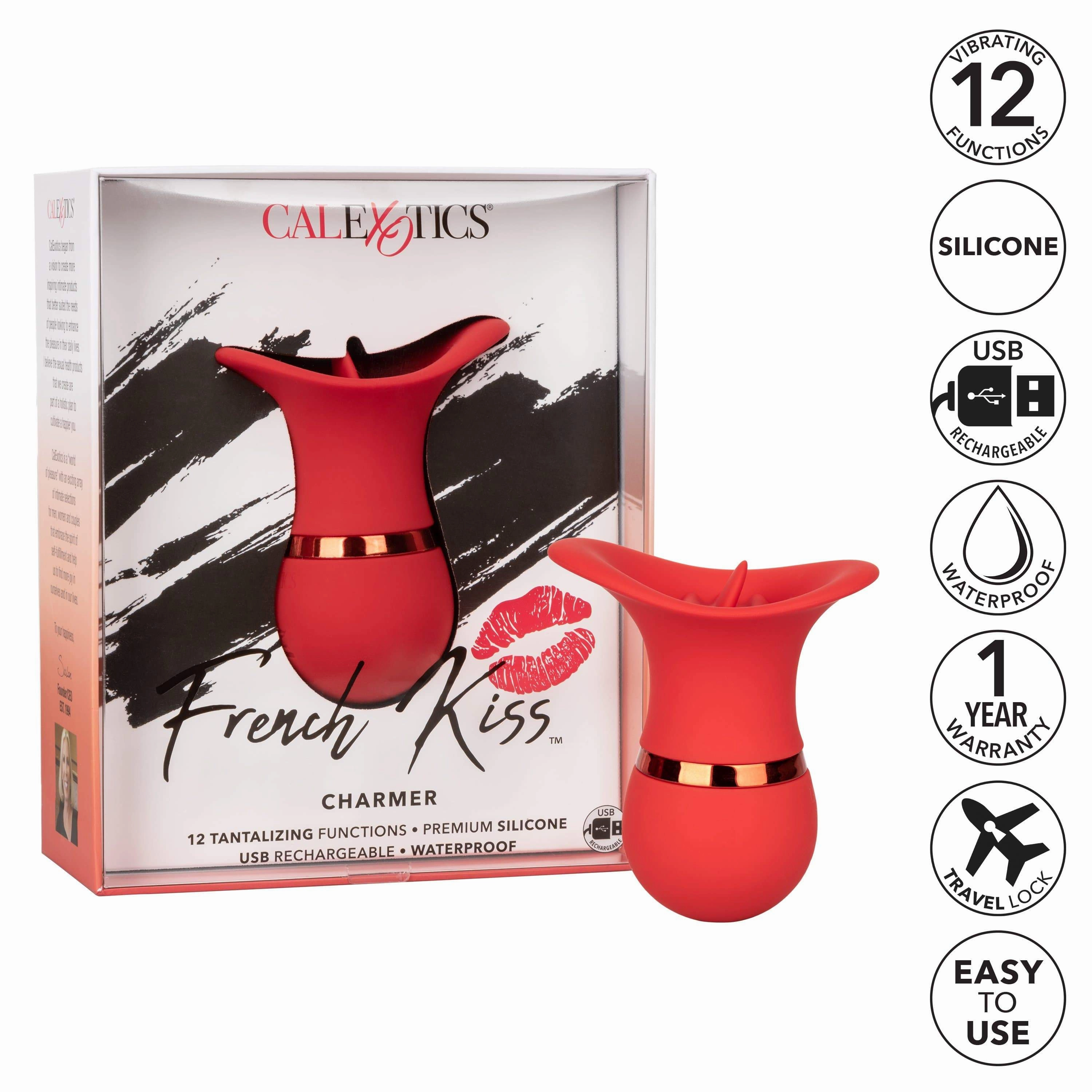 California Exotics - French Kiss Charmer Clit Massager (Red)